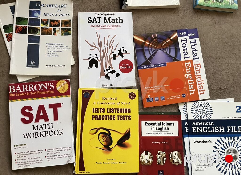 SAT, Toefl, Ielts, GRE və İngilis dili üzrə geniş hazırlıq kitabları — Kitablar, Bakı (2)