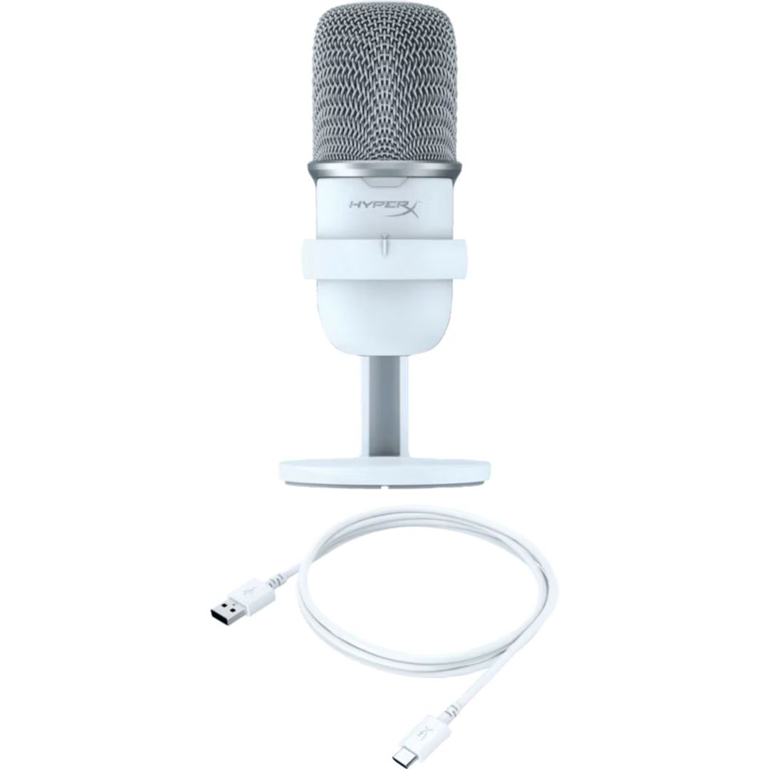Gaming Microphone HyperX SoloCast USB White (519T2AA) — Səs texnikası, Bakı (5)