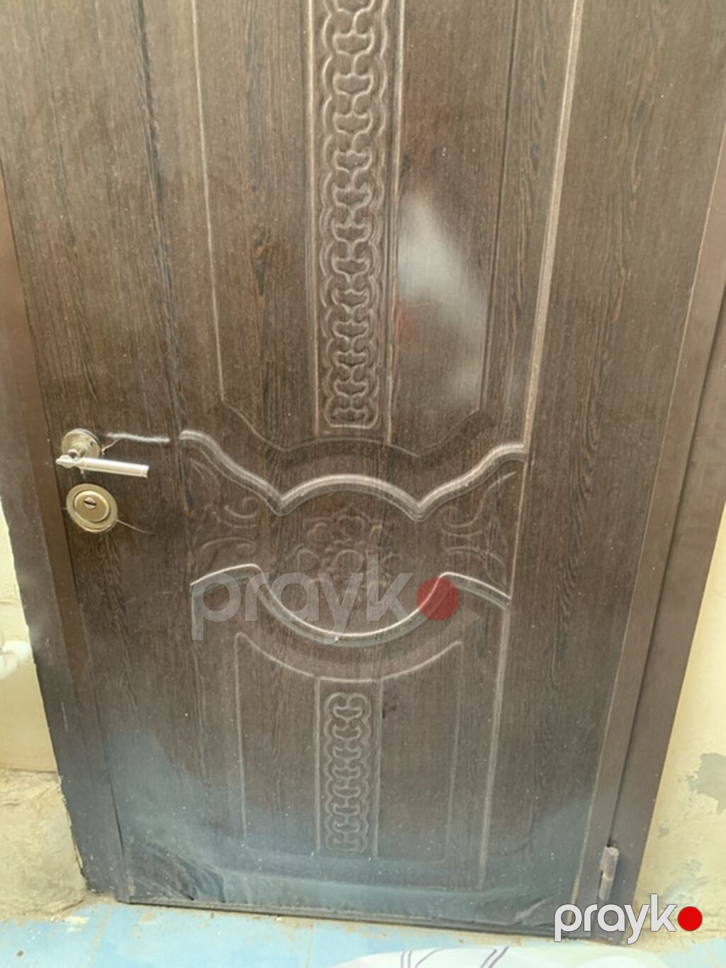 Metall qapı – ikiüzlü dizaynlı - Material: polad gövdə, metal karkas — Pəncərələr, qapılar, balkonlar, Bakı (2)