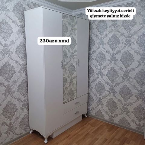 Düz dolab, Qonaq otağı üçün, Paltar üçün — Bakı