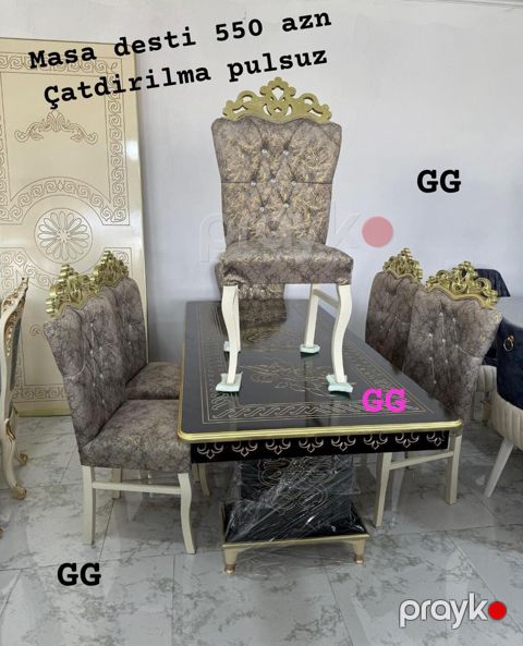 Masa dəsti – 550 AZN Çatdırılma pulsuz Tərkib: - Geniş ölçülü, qara — Bakı