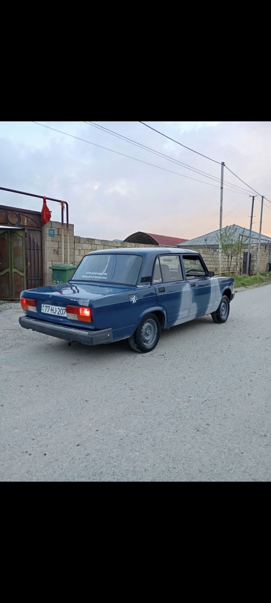 Model: Lada vaz (VAZ 2107) sedan Kuzov: 4 qapı, mavi rəng, bəzi — Avtomobillər, Bakı (4)
