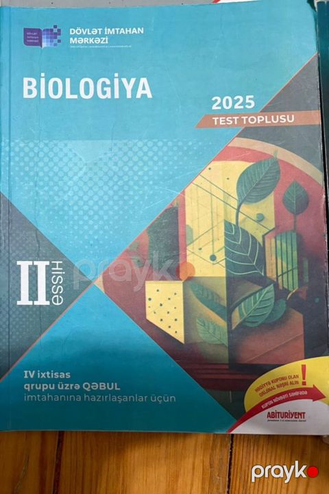 Məhsul: “Biologiya – 2025 Test Toplusu”, II hissə — Bakı