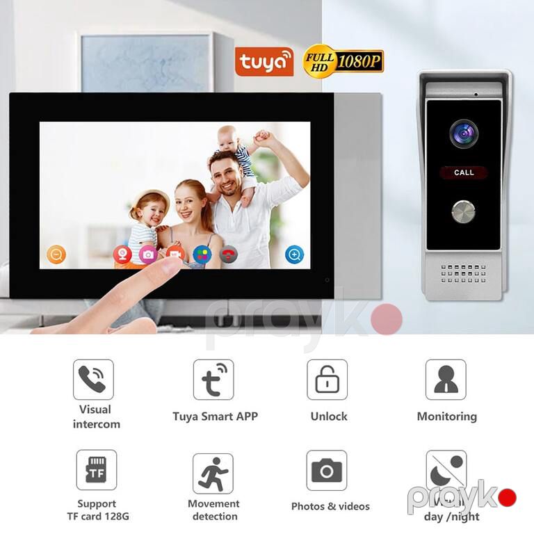 Tuya Sensor Smart Domofon — Ağıllı ev və təhlükəsizlik, Bakı (4)
