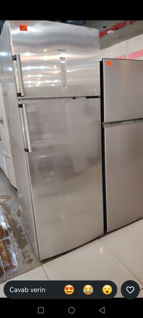 Siemens iki qapılı soyuducu - Rəng: paslanmayan polad (inox), parlaq — Digah