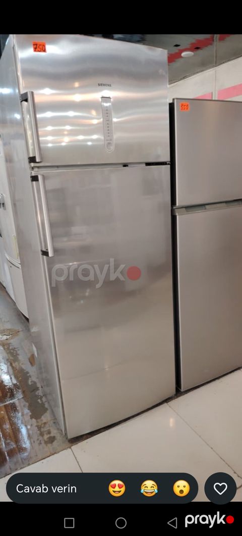 Siemens iki qapılı soyuducu - Rəng: paslanmayan polad (inox), parlaq — Digah