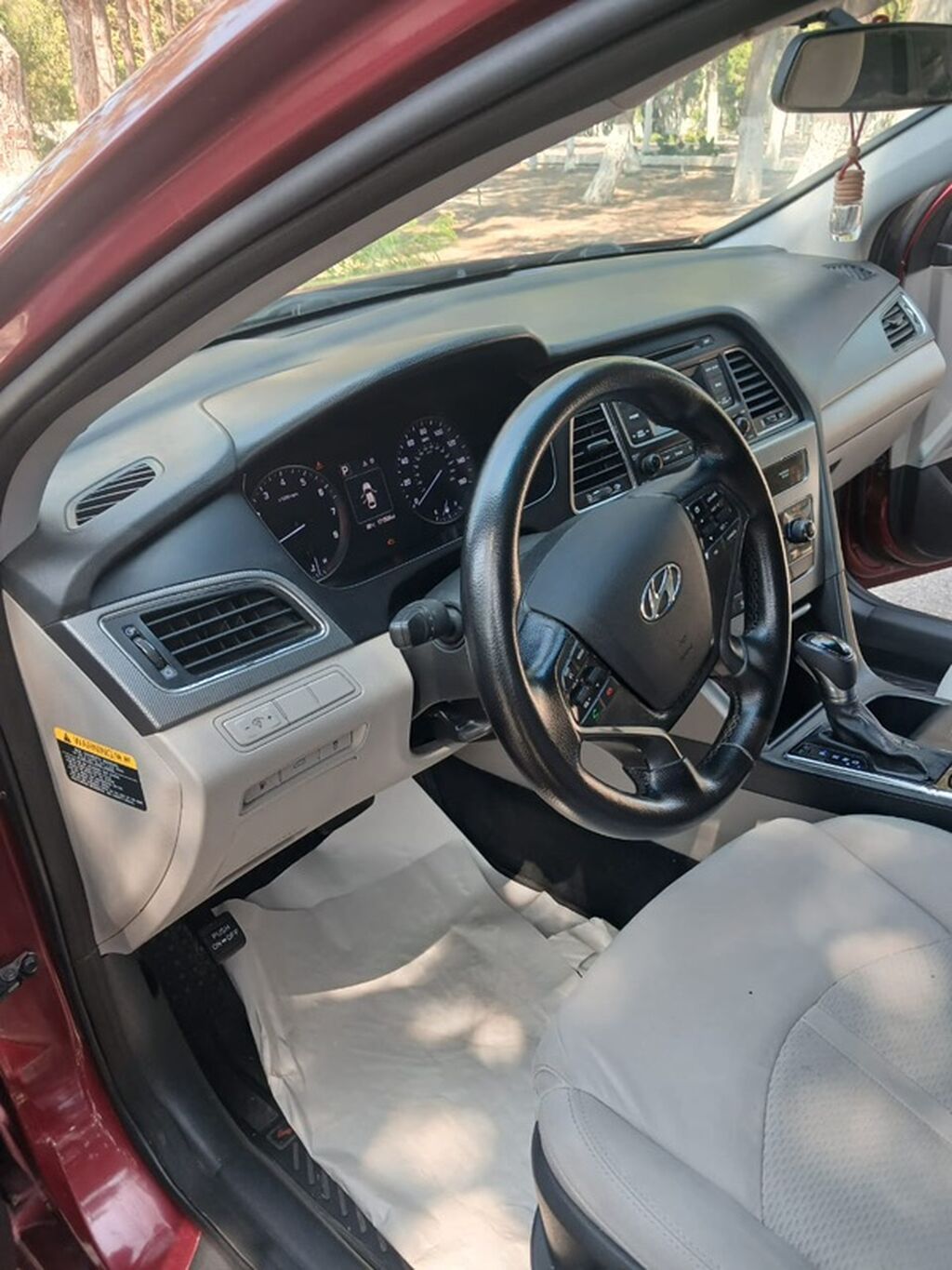 Hyundai Sonata sedan - Korpus: 4 qapılı sedan, albalı/qırmızı rəng — Avtomobillər, Bakı (6)