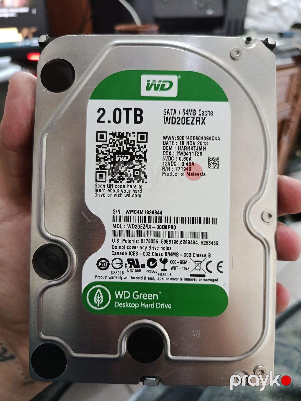 Daxili Sərt disk (HDD) Western Digital (WD), 2 TB, 5400 RPM, 3.5", İşlənmiş — Sabit diskləri, Sanqaçal