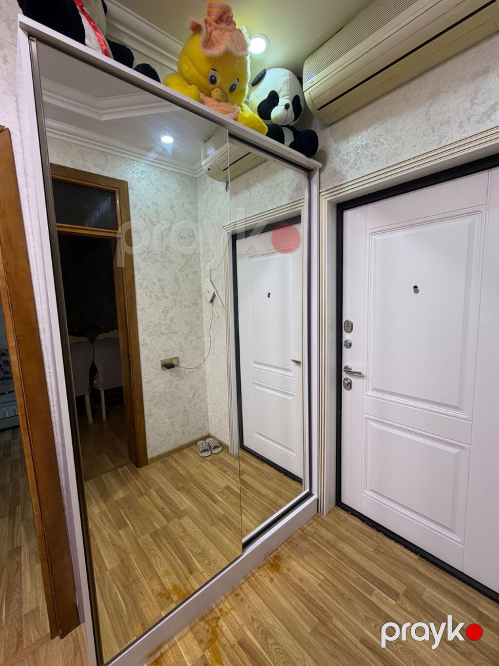 İşlənmiş, 2 qapılı, Təkərli, Ağ, Taxta, Kupe, Düz dolab — Şkaflar, Xırdalan (3)
