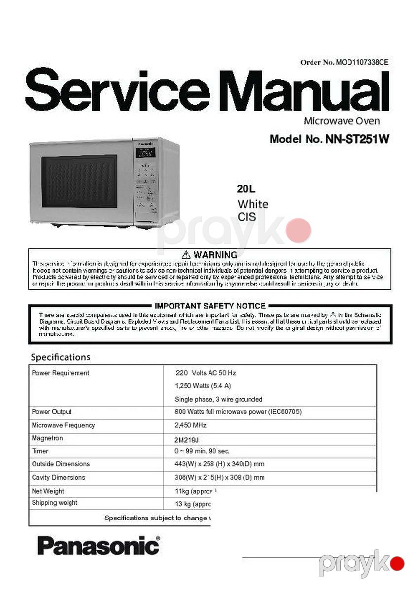 Mikrodalğalı soba "Panasonic" — Ev texnikası, Bakı (9)