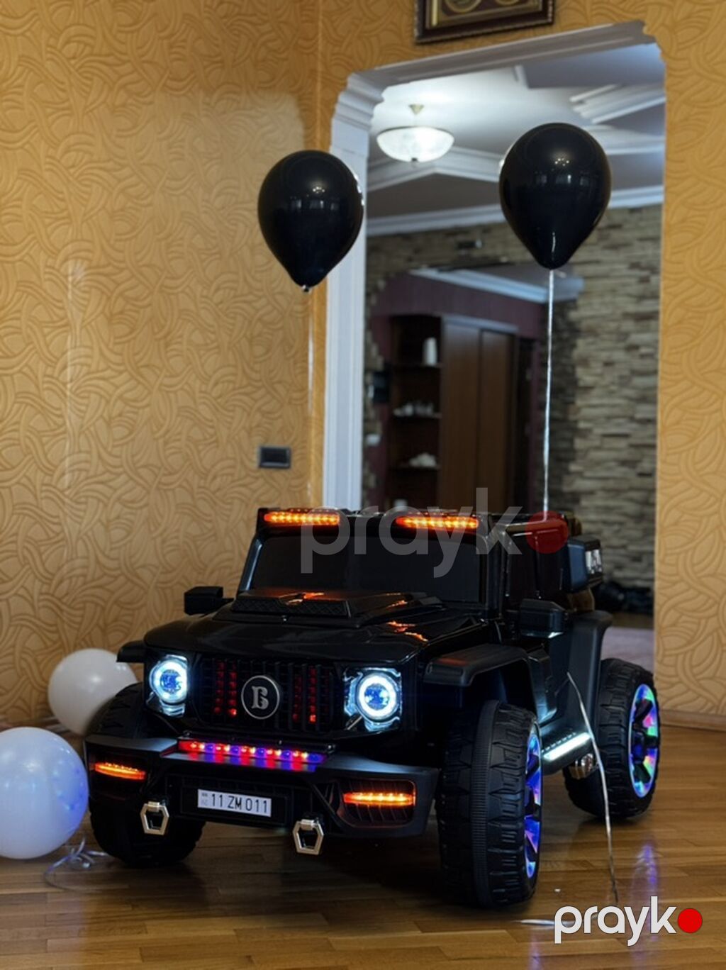Uşaq üçün elektrikli ride-on avtomobil – off-road üslublu, qara rəng — Uşaq avtomobilləri, Bakı (2)