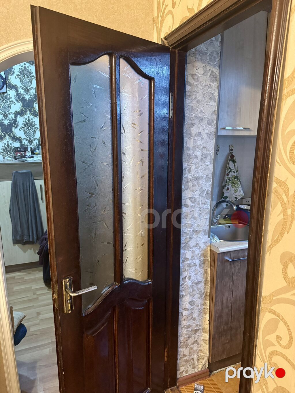 Mətbəx üçün İşlənmiş Otaq qapısı Zamok ilə, Zəmanətli, Ödənişli quraşdırma, Ünvandan götürmə — Pəncərələr, qapılar, balkonlar, Bakı (6)