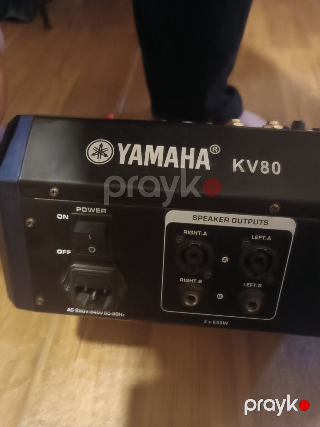 Yamaha KV80 gücləndiricili miks pultu - 8 mono kanal: hər kanalda XLR — Studiya və konsert üçün, Beyləqan (4)
