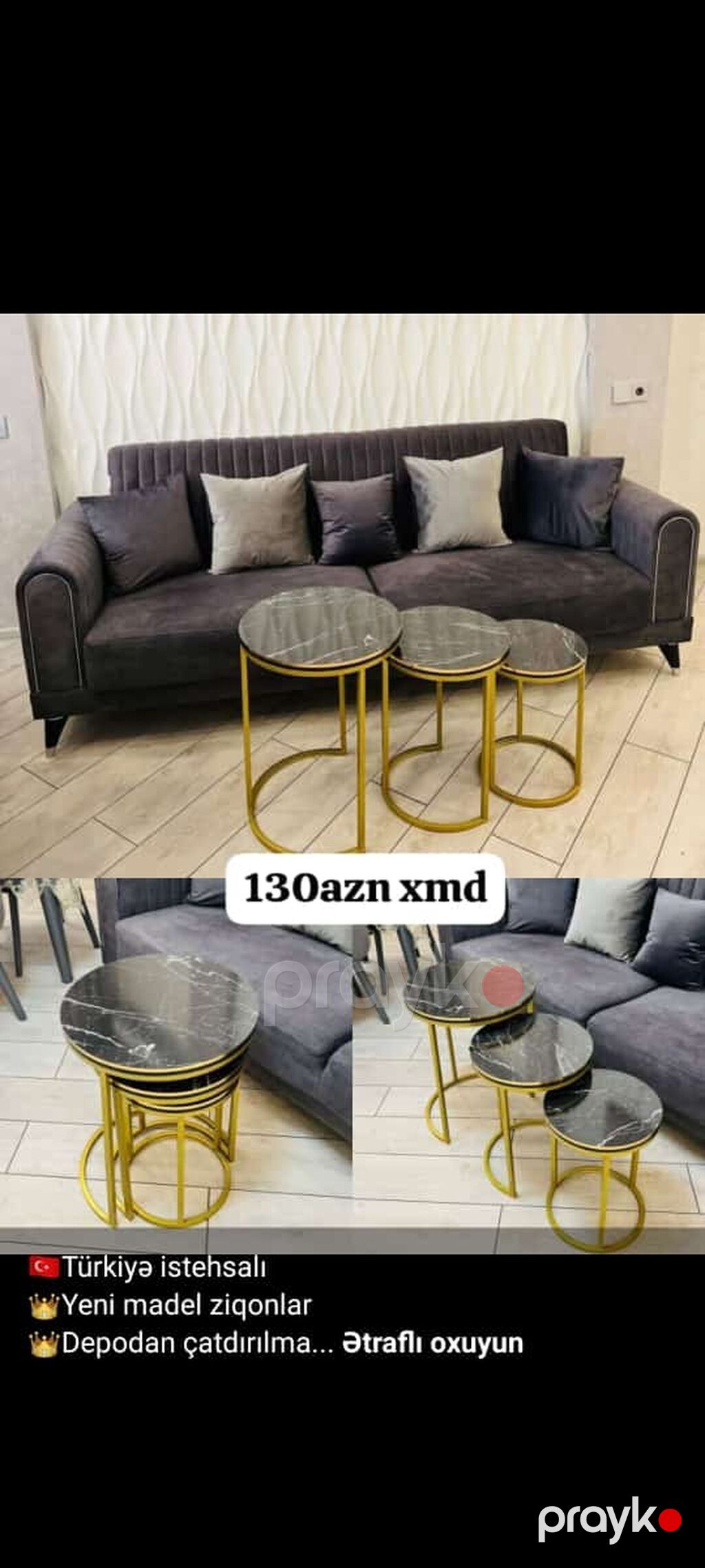 Türkiyə istehsalı yeni model ziqonlar – 3-lü yuvalanan köməkçi stol — Tabure, Bakı