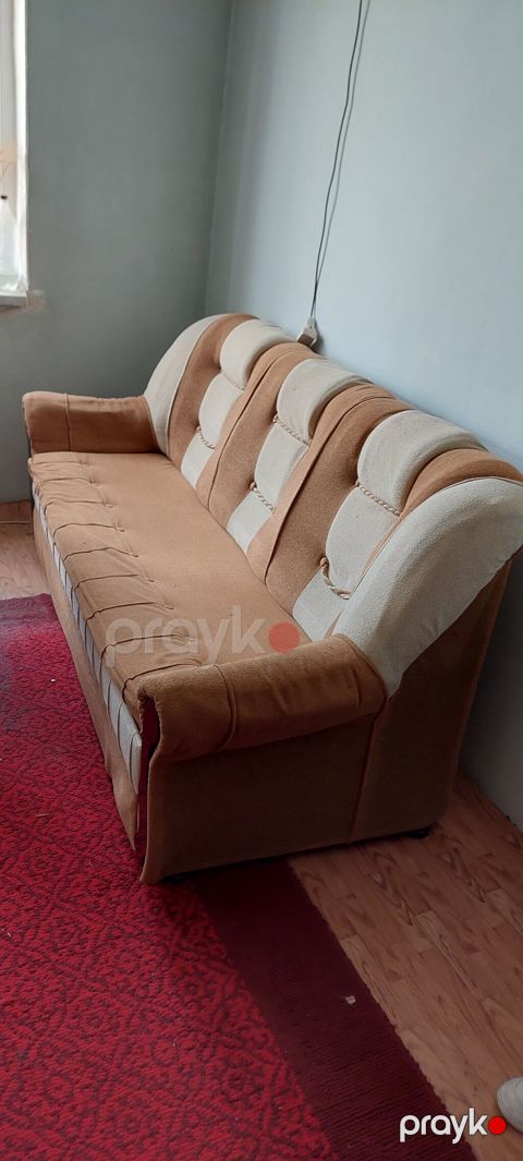 Klassik yumşaq mebel dəsti – 3 nəfərlik divan və 1 nəfərlik kreslo — Bakı