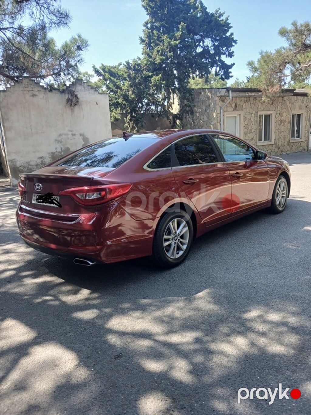 Hyundai Sonata sedan - Korpus: 4 qapılı sedan, albalı/qırmızı rəng — Avtomobillər, Bakı (4)