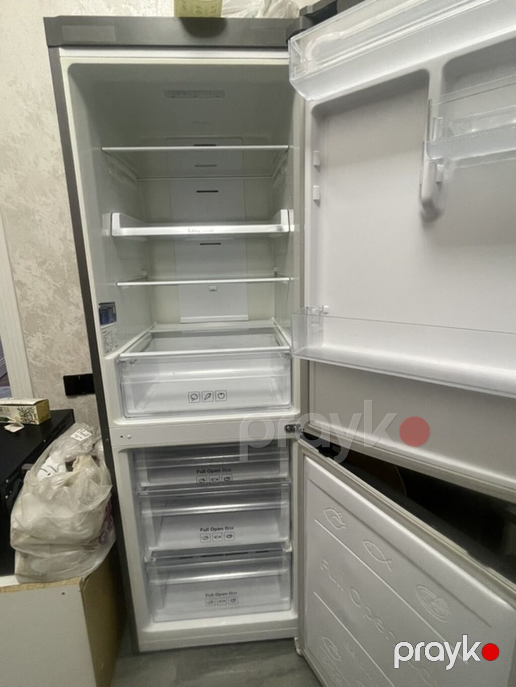 Samsung RB30J3200SS ikiqapılı soyuducu - Rəng: paslanmayan polad — Soyuducular, Digah (5)