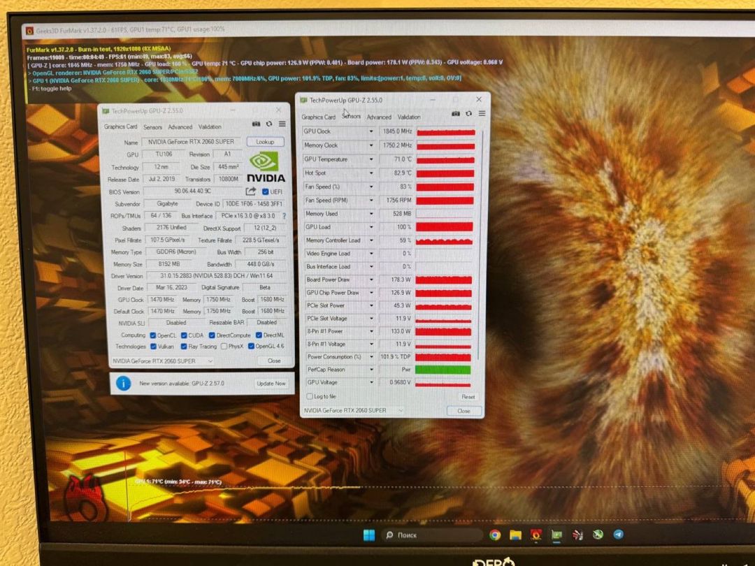 Gigabyte GeForce RTX 2060 Super Wındforce OC 8GB — Kompüterlər və noutbuklar, Bakı (7)
