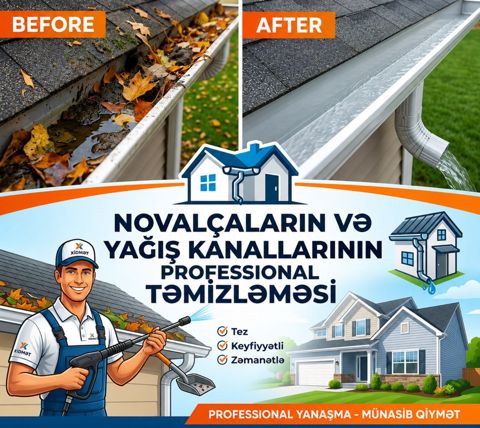 Novalça və yağış kanallarının təmizlənməsi