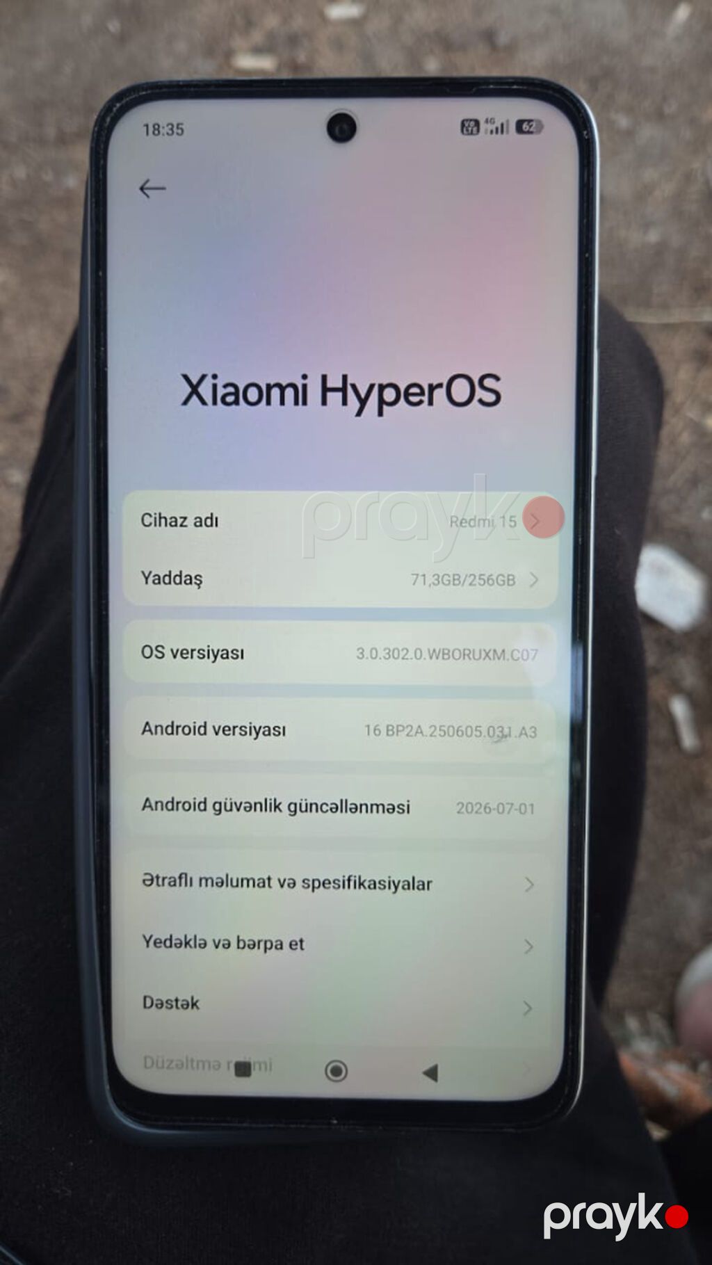 Redmi 256 GB, rəng - Qızılı, Zəmanət, Kredit, Sensor — Xiaomi, Bakı