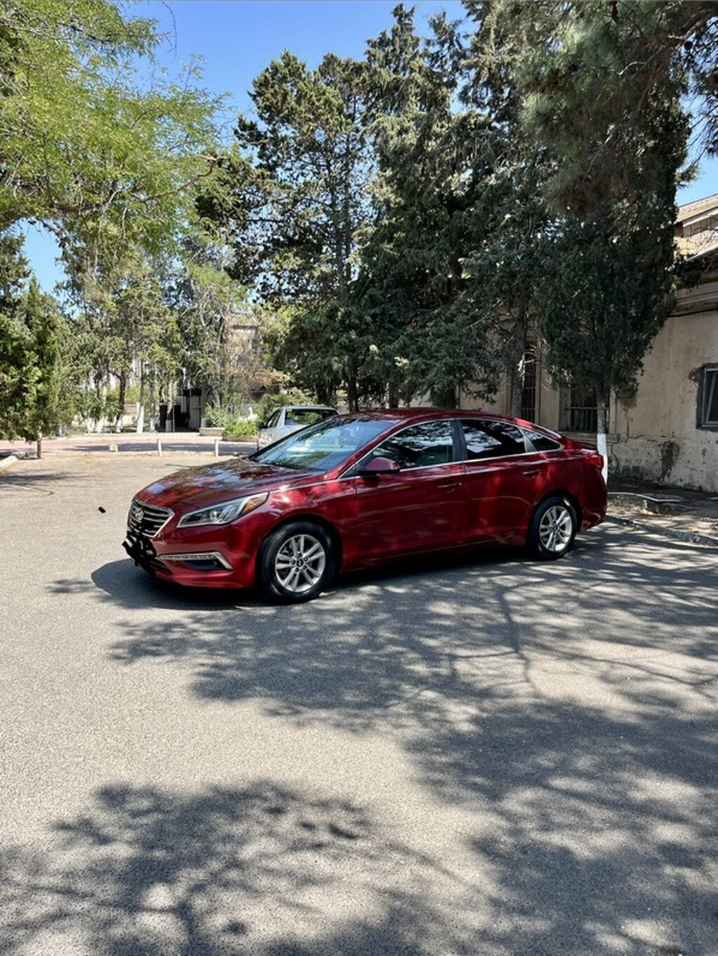 Hyundai Sonata sedan - Korpus: 4 qapılı sedan, albalı/qırmızı rəng — Avtomobillər, Bakı (9)