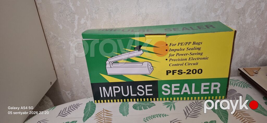 PFS-200 Impulse Sealer – paketləmə üçün kompakt masaüstü möhürləyici — Stanoklar, Xırdalan