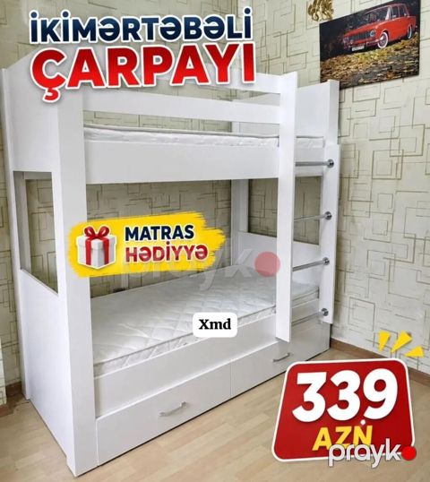İkimərtəbəli çarpayı – funksional və yerə qənaət edən model — Bakı