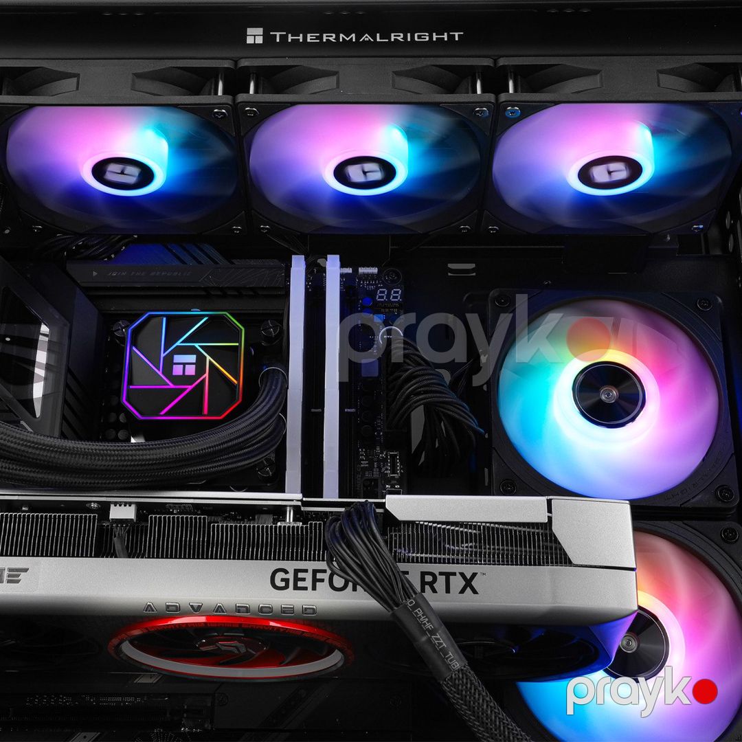 Maye soyutma "ThermalRight Aqua Elite 360 Black Argb V3 LGA1700" — Kompüterlər və noutbuklar, Bakı (8)