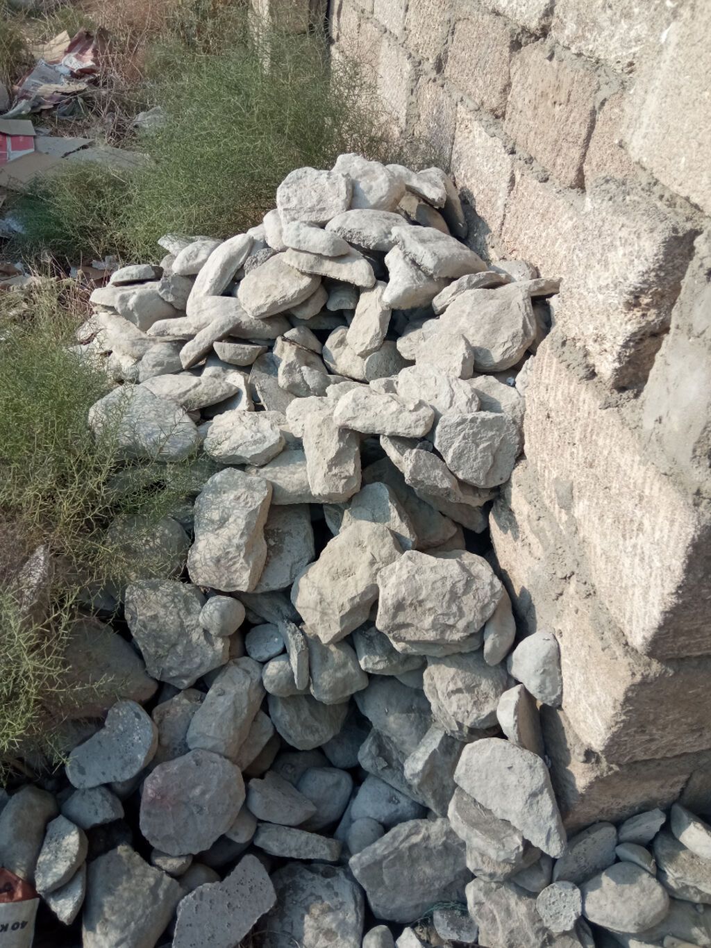 Təbii daş üzlük/plitələr - Material: təbii daş (açıq boz rəng — Plitka və örtü materialları, Bakı (4)