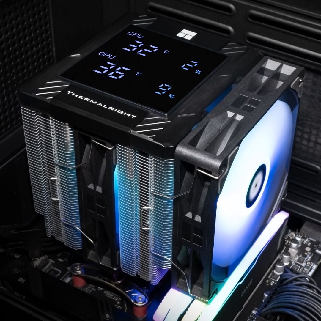 Cpu Cooler thermalrıght assassın peerless 120 dıgıtal argb Black — Kompüterlər və noutbuklar, Bakı (5)