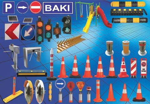 Yol işarətlərinin quraşdırılması — Bakı