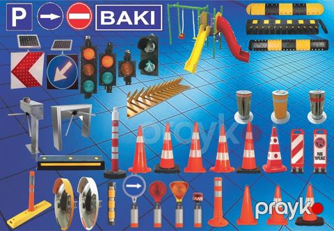 Yol işarətlərinin quraşdırılması — Bakı