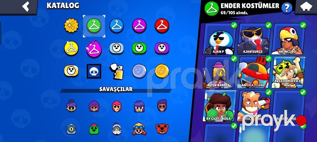 Brawl Stars hesabı – yüksək trofeyli və zəngin kontentli - Kupa yolu — Digər, Bakı (4)