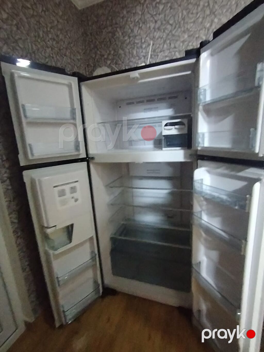 Hitachi dörd qapılı No Frost soyuducu - Rəng: parlaq qara şüşə ön — Soyuducular, Digah (4)