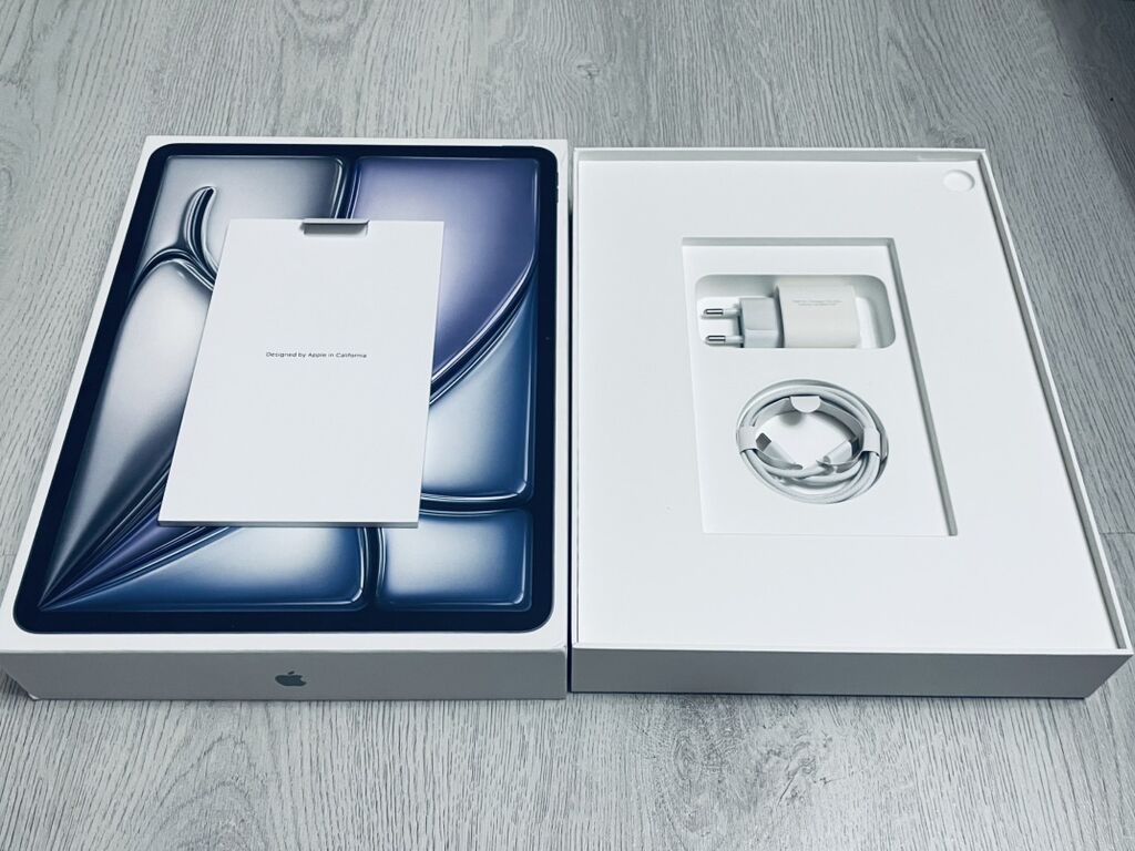 Apple iPad Air 13 inch 2025 (M2) 128 gb yaddaş ideal vəziyyətdə pil — Apple, Bakı (4)
