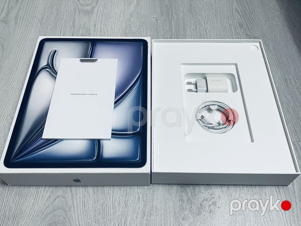 Apple iPad Air 13 inch 2025 (M2) 128 gb yaddaş ideal vəziyyətdə pil — Apple, Bakı (4)