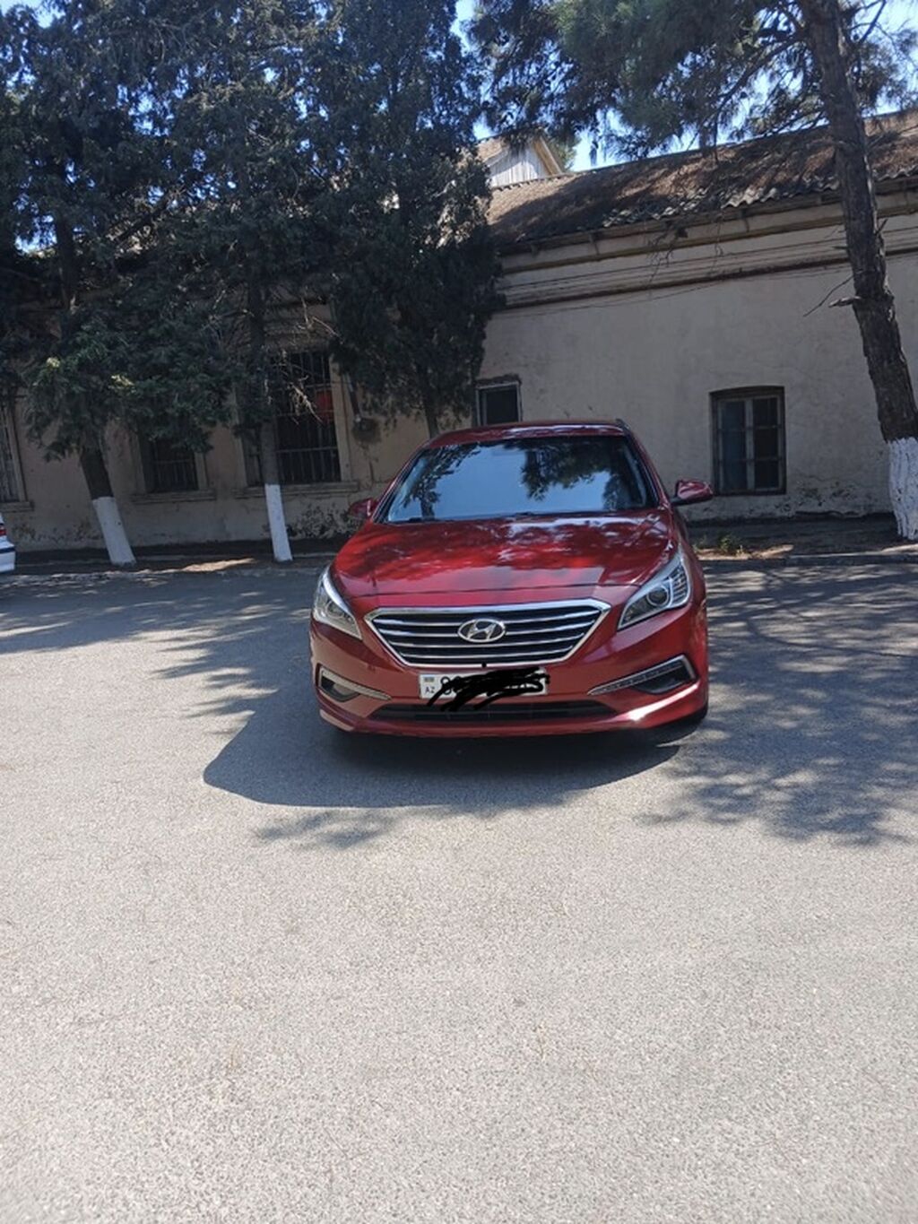 Hyundai Sonata sedan - Korpus: 4 qapılı sedan, albalı/qırmızı rəng — Avtomobillər, Bakı (2)
