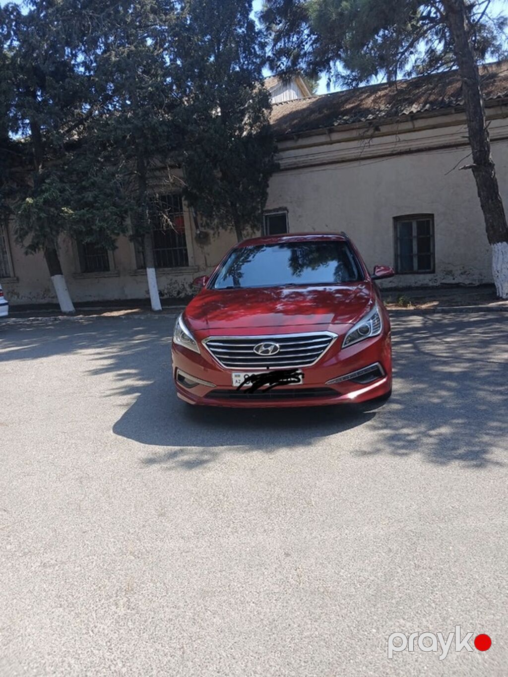 Hyundai Sonata sedan - Korpus: 4 qapılı sedan, albalı/qırmızı rəng — Avtomobillər, Bakı (2)