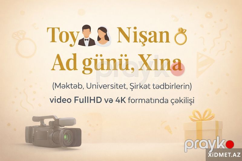 video çəkiliş xidməti — Foto, video xidmətləri, Bakı