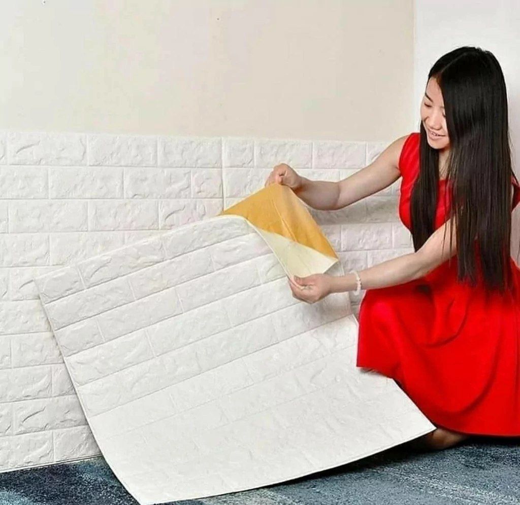 3D divar kağızı paneli — Təmir və inşaat, Bakı (2)