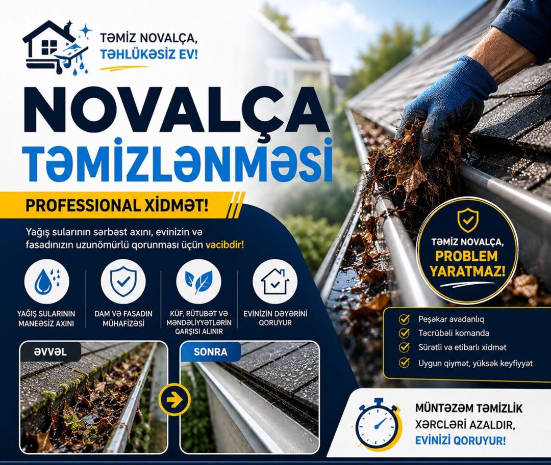 Novalça və yağış kanallarının təmizlənməsi — Təmizlik, Bakı (2)