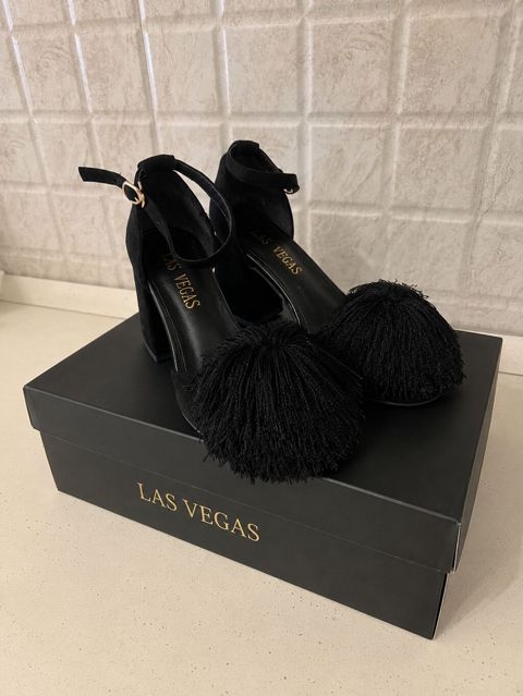 LAS Vegas brendi qadın ayaqqabısı - Rəng: Qara - Material: Zərif — Bakı