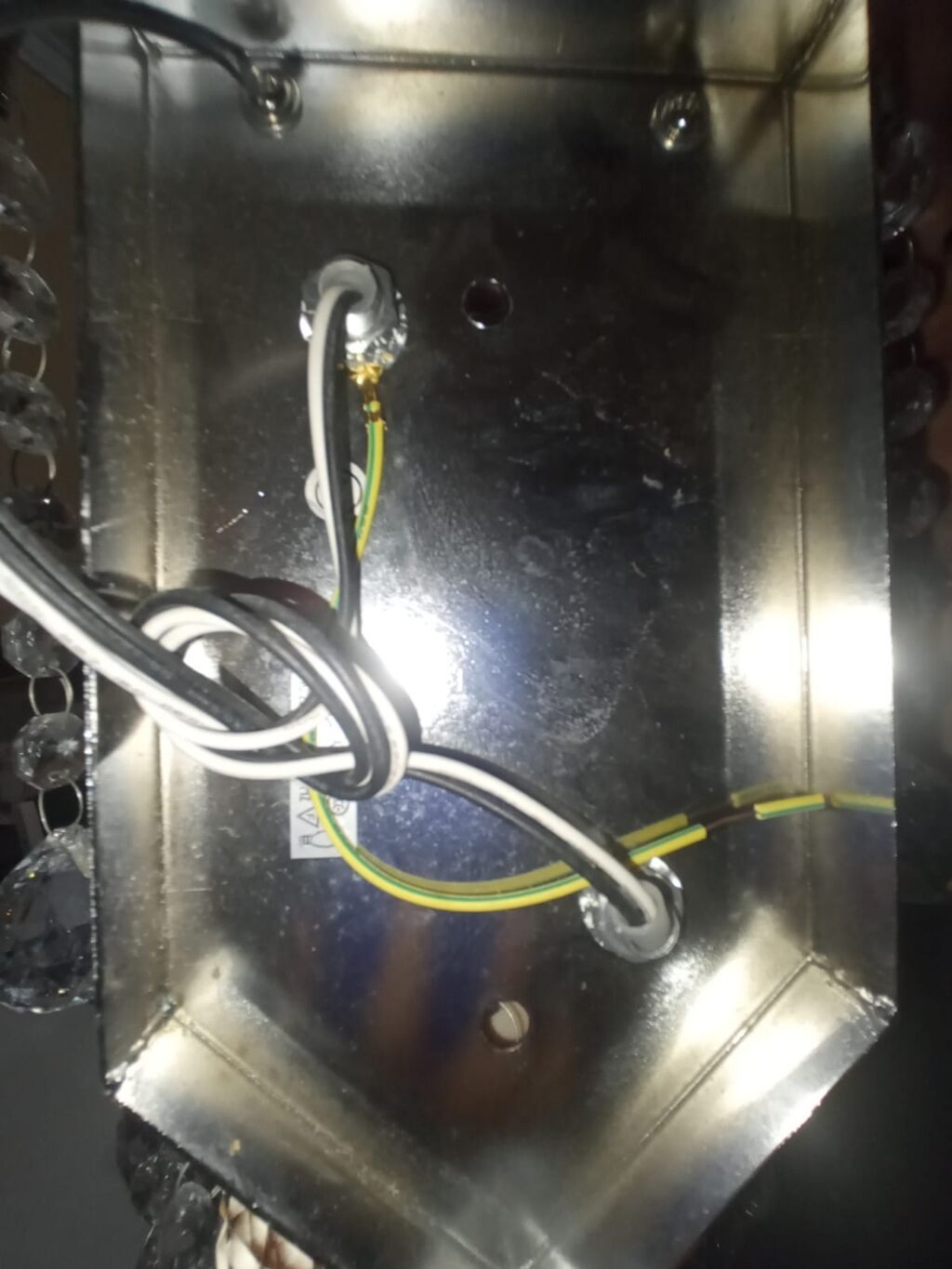 Kristal divar braları – 2 ədəd (cüt) - Material: xrom rəngli metal — Duvara asılı şamlar və lambalar, Digah (4)