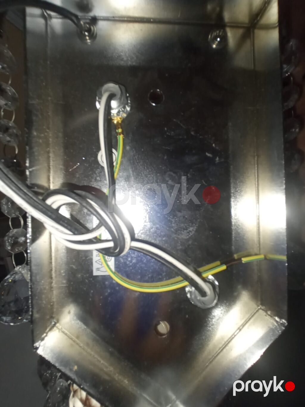 Kristal divar braları – 2 ədəd (cüt) - Material: xrom rəngli metal — Duvara asılı şamlar və lambalar, Digah (4)