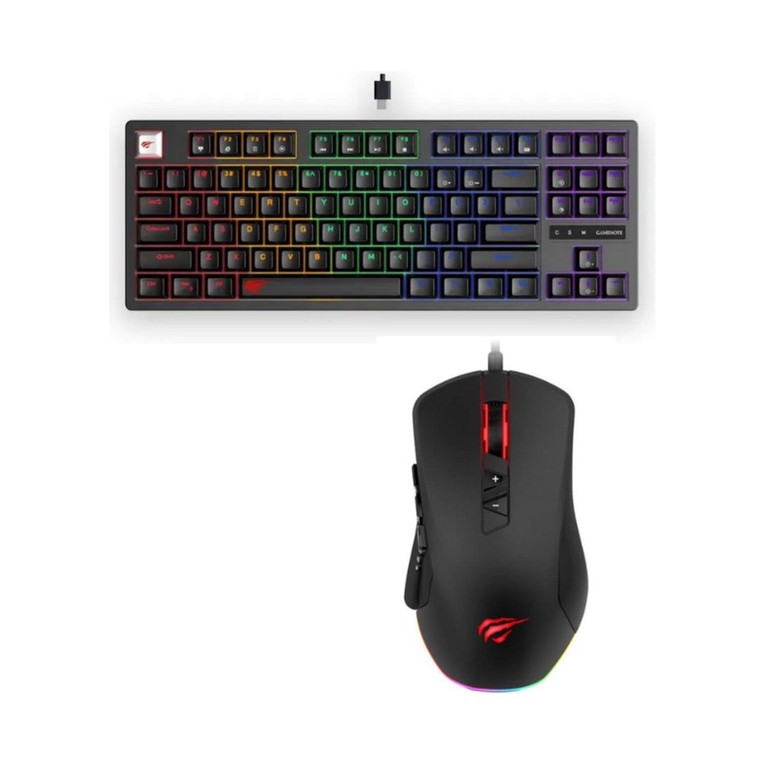 Havit kombo - Havit KB892L Keyboard + Havit Gamenote MS900 Gaming Mouse — Periferik cihazlar, Bakı (2)