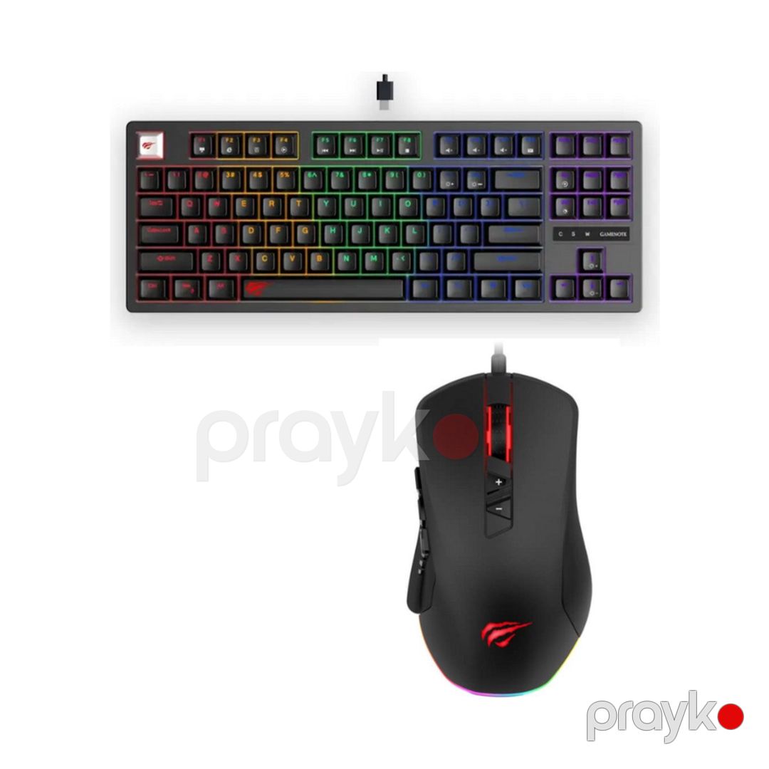 Havit kombo - Havit KB892L Keyboard + Havit Gamenote MS900 Gaming Mouse — Periferik cihazlar, Bakı (2)