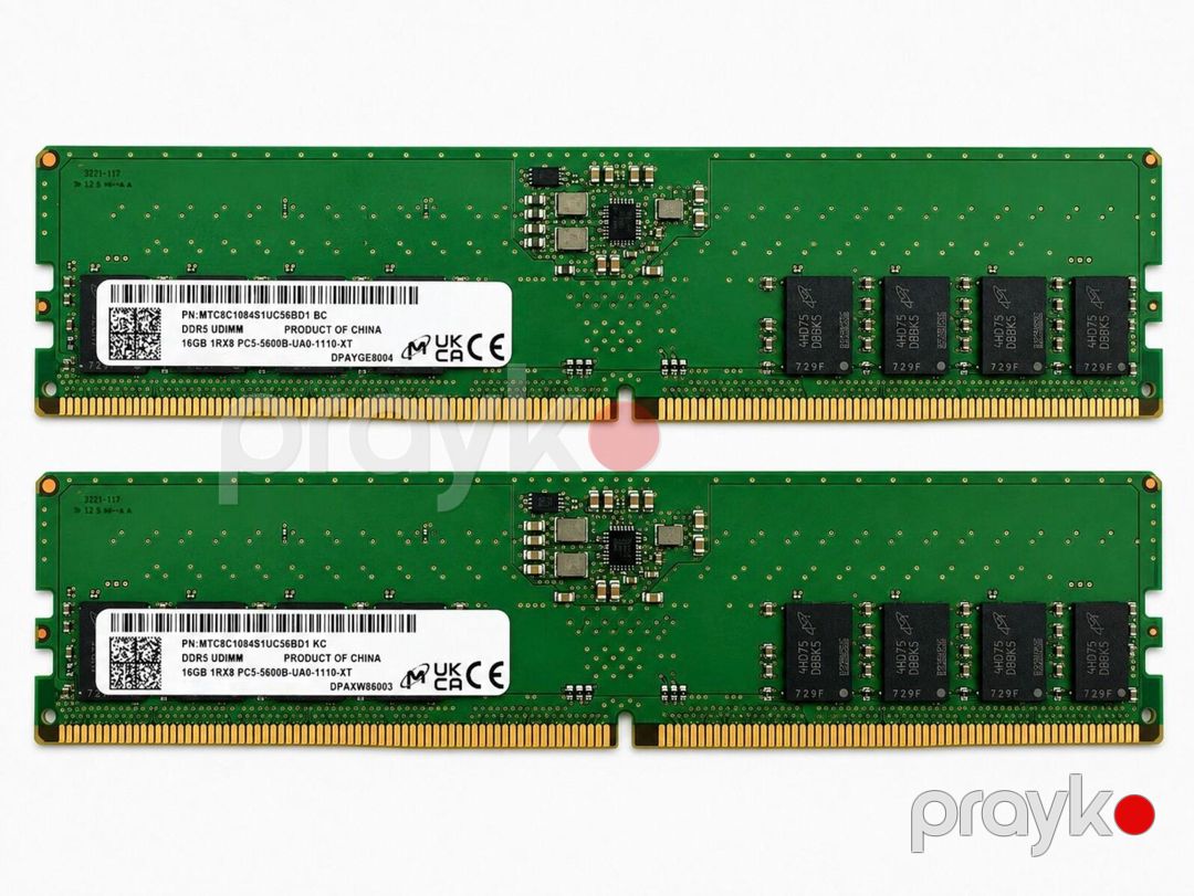 Operativ Yaddaş (RAM) Micron 16GB PC5-5600B — Kompüterlər və noutbuklar, Bakı (2)