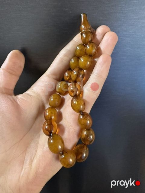 Məhsul: Kəhrəba təsbeh Təsvir: - Material: Təbii kəhrəba görünüşlü — Masazır