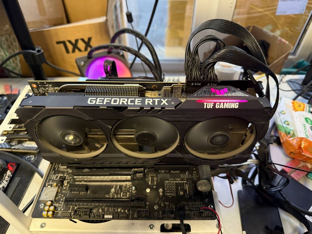 RTX 3080 Asus Tuf Gaming Non RFB 10GB — Kompüterlər və noutbuklar, Bakı (7)