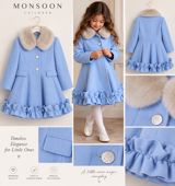 Monsoon Children qız uşaqları üçün zərif palto 4-5 yaş - Rəng: açıq — Товары